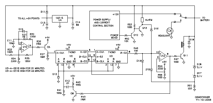 Battery Conditioner Schematic Diagram