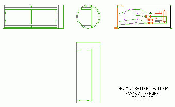 Battery holder layout