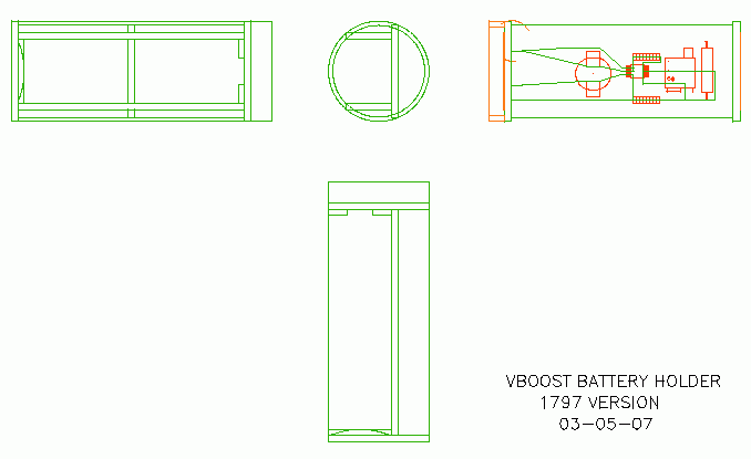 Battery holder layout