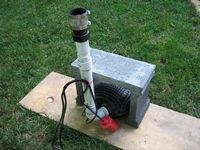 Pump in modified block