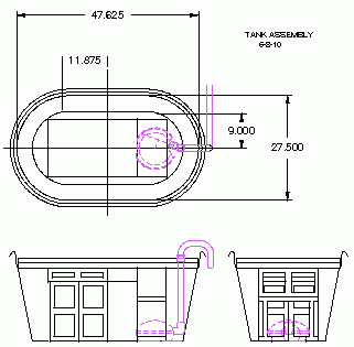 New block and tank drawing