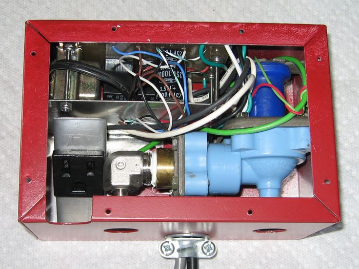 View of inside control box