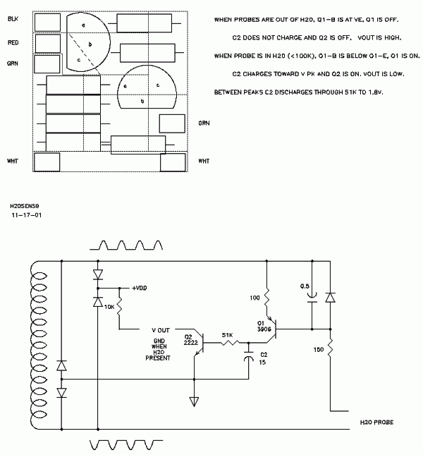 Drain Sensor Schematic Diagram